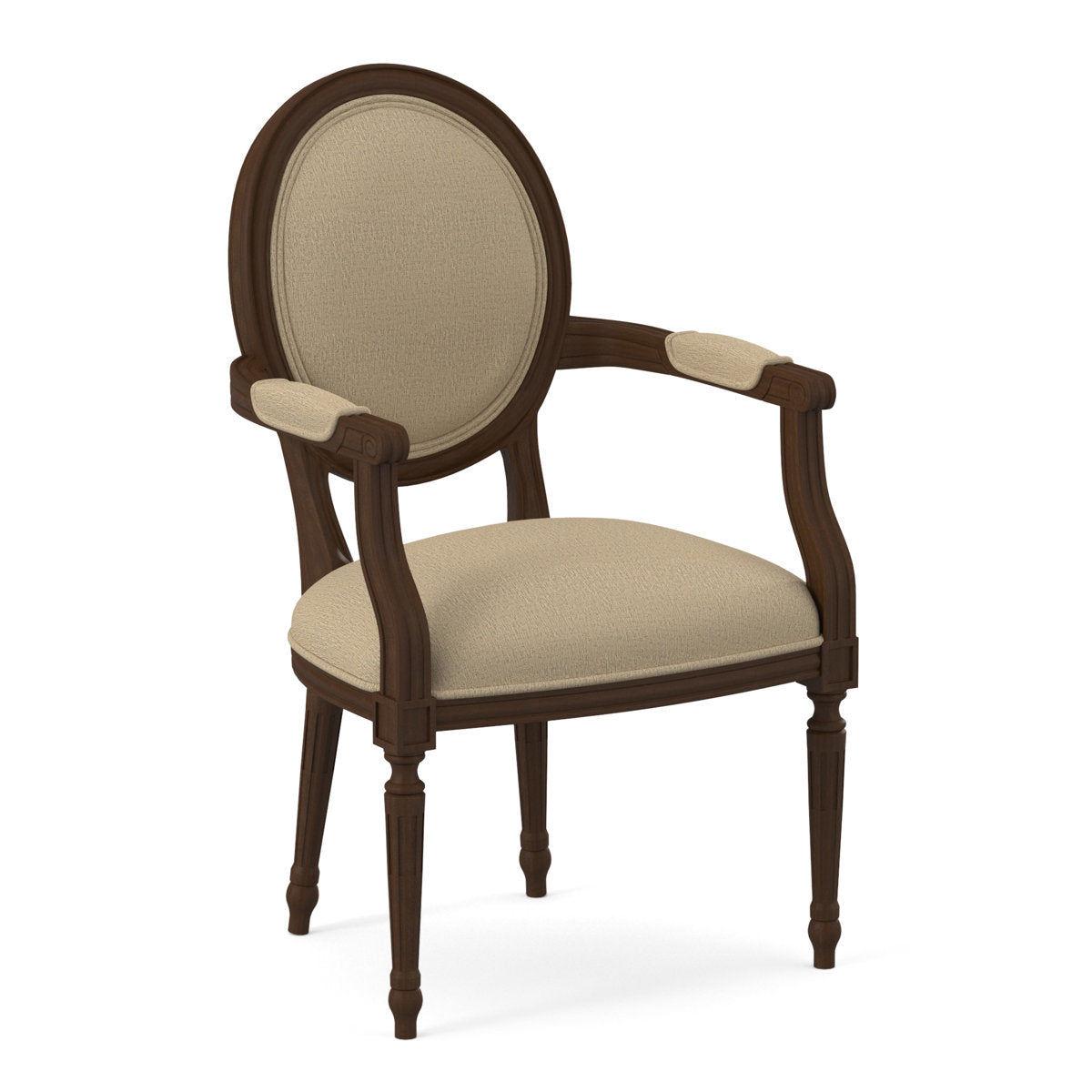 Ambella Dauphin Fabric Arm Chair