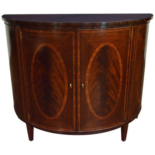 Leighton Hall Furniture Demilune Accent Cabinet