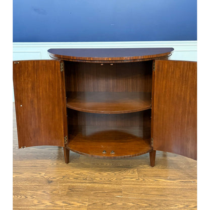 Leighton Hall Furniture Demilune Accent Cabinet