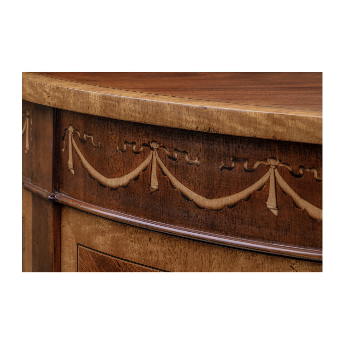 Demilune Solid Wood Accent Cabinet