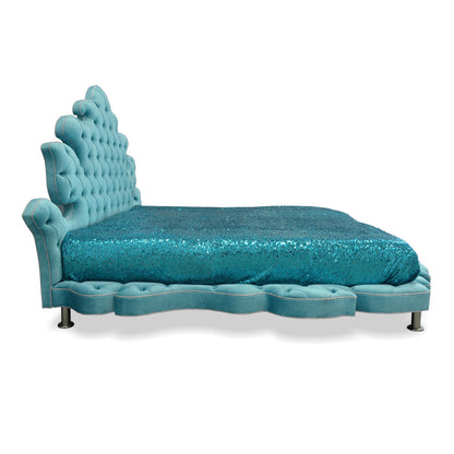 Haute House Home Dervish Tufted Upholstered Low Profile Platform Bed
