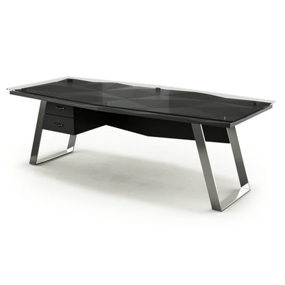 Arditi Collection Diamond Office Glass Desk