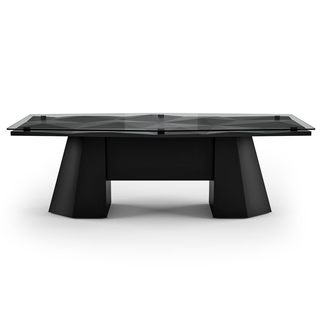 Arditi Collection Diamond Office Glass Hexagonal Desk