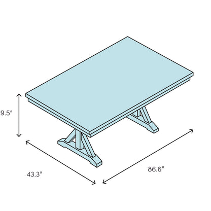 Diamond Solid Wood Dining Table