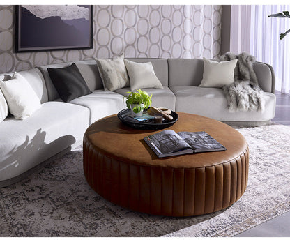 Divano Ottoman - Lucia Tobacco Leather