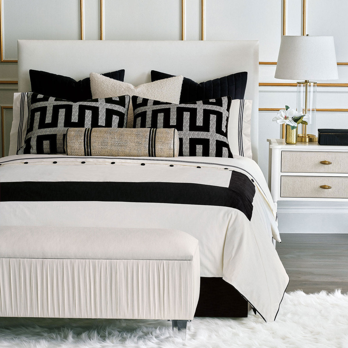 Dominique Upholstered Storage Bench