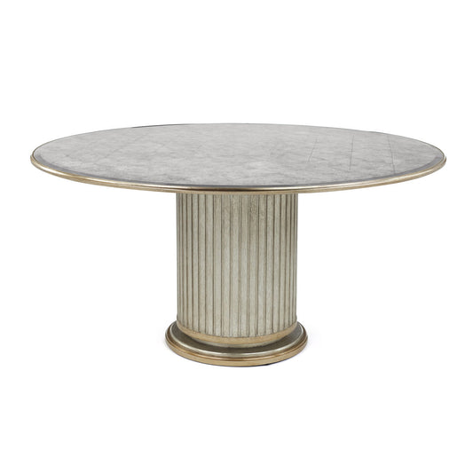 Dorian Round Glass Dining Table