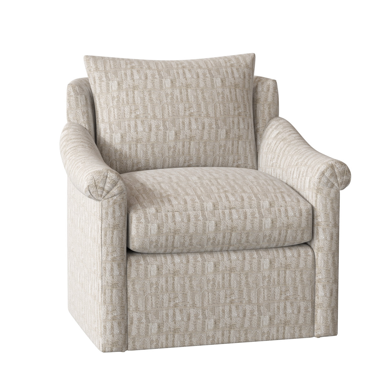 Ambella Drake 34 Wide Swivel Down Cushion Armchair
