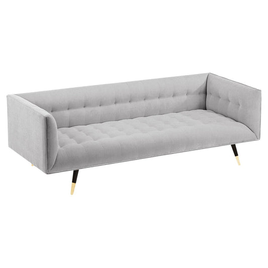 Marie Burgos Design Dust 63 Upholstered Sofa With Polished Brass Feet