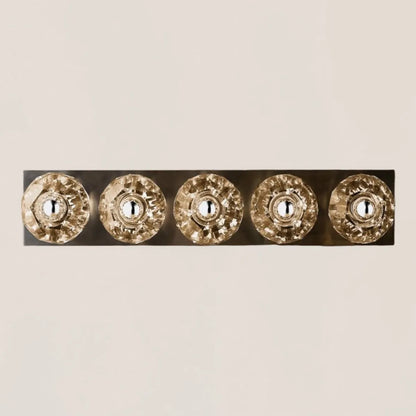 Boule De Clear Crystal Linear Grand Wall Sconce