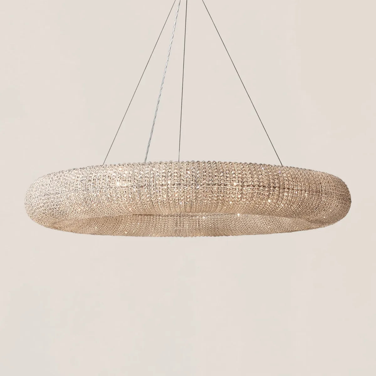 Halo Crystal Round LED Chandelier