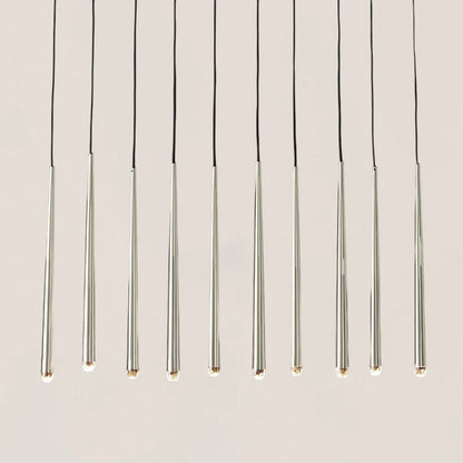 Aquitaine Modern Brass Linear Chandelier