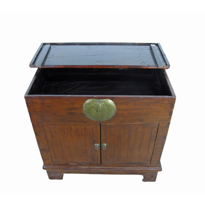 Early Solid Wood Accent Cabinet