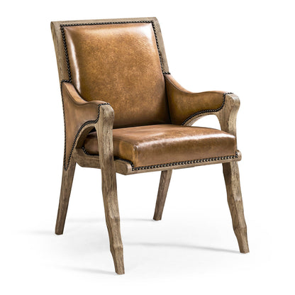 Echo Canyon Leather Arm Chair (Set of 2)