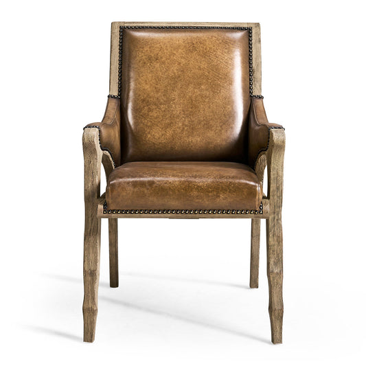 Echo Canyon Leather Arm Chair (Set of 2)