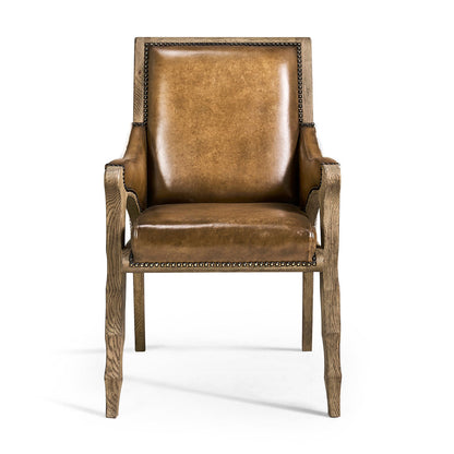 Echo Canyon Leather Arm Chair (Set of 2)