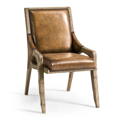 Echo Canyon Leather Arm Chair (Set of 2)