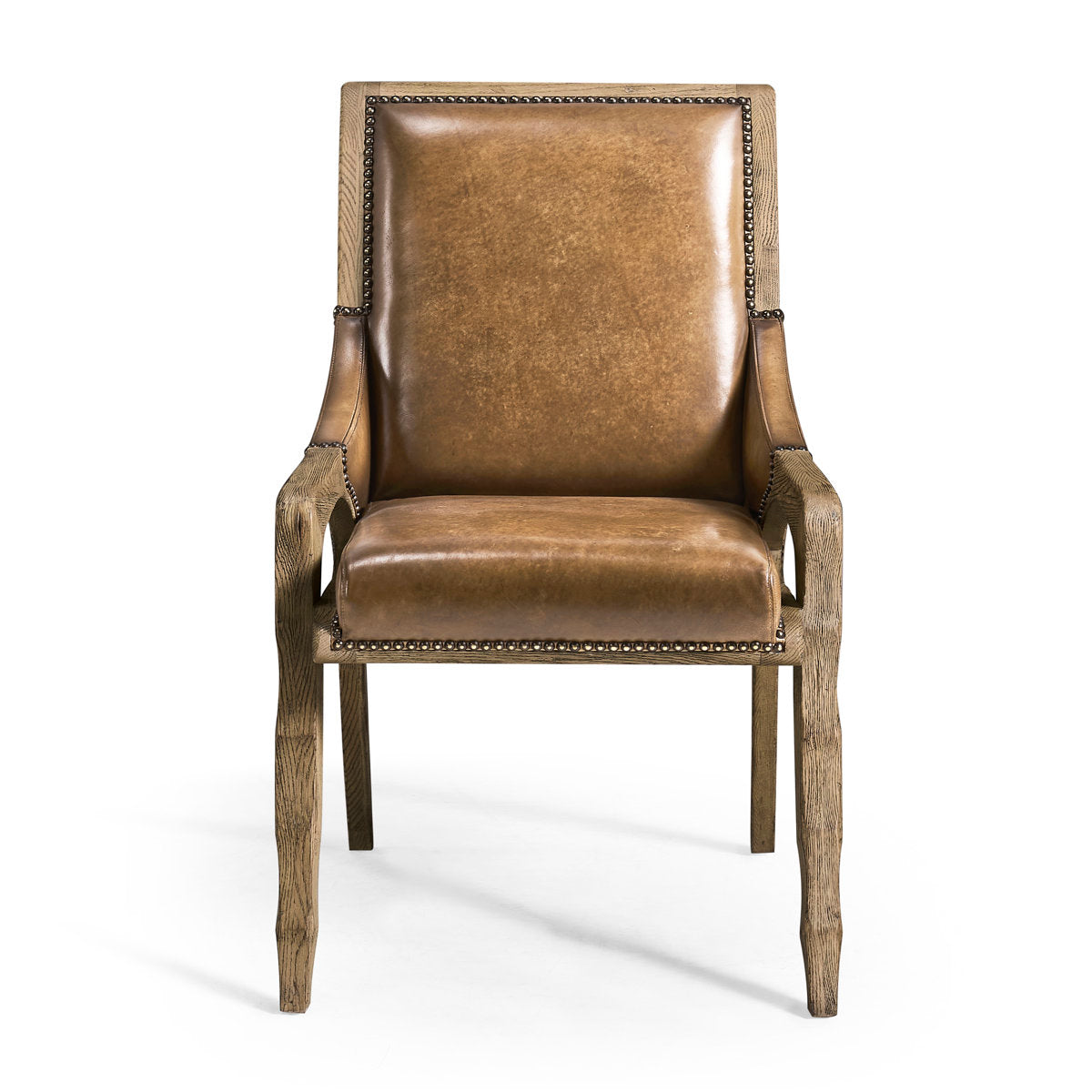 Echo Canyon Leather Arm Chair (Set of 2)
