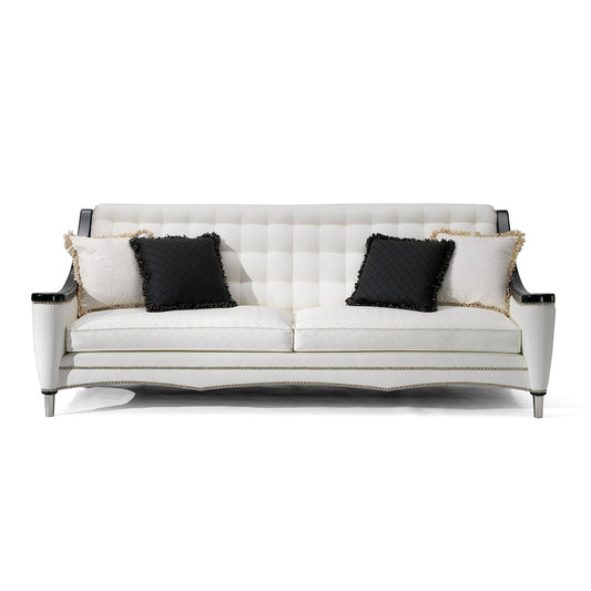 Francesco Molon Eclectica 984251 Velvet Flared Arm Sofa With Reversible Cushions