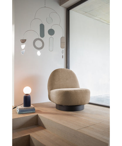 Zuiver Eden Upholstered Swivel Lounge Chair