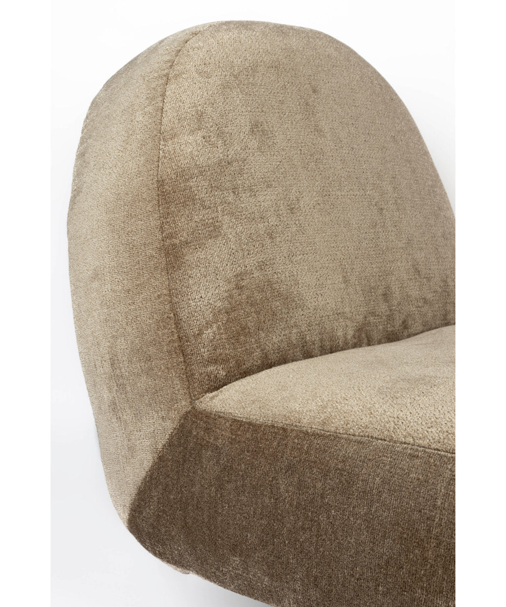 Zuiver Eden Upholstered Swivel Lounge Chair