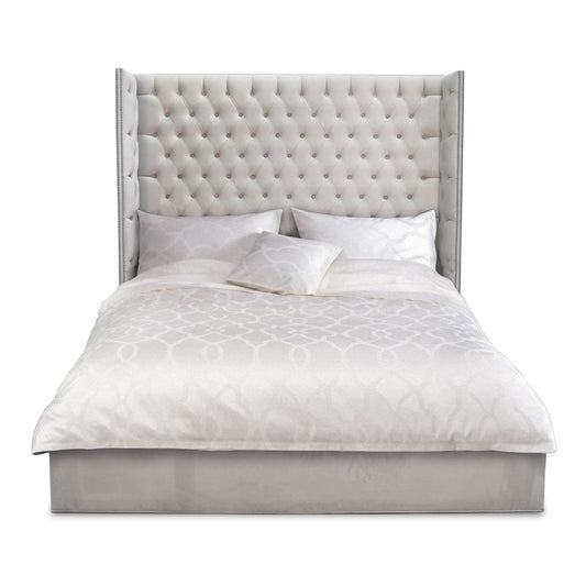 Edifice Upholstered Wingback Bed