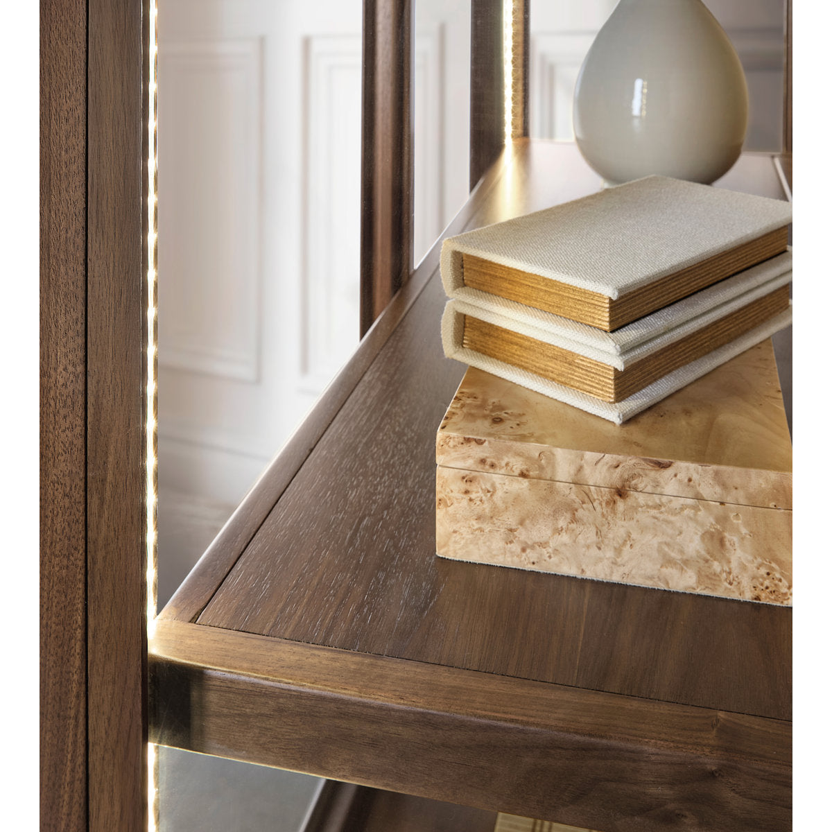 Eleana Lighted Curio Cabinet