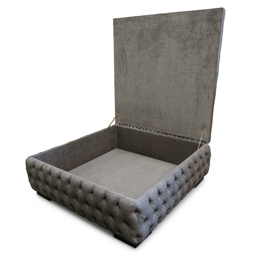 Haute House Home Emmitt Tufted Storage Ottoman
