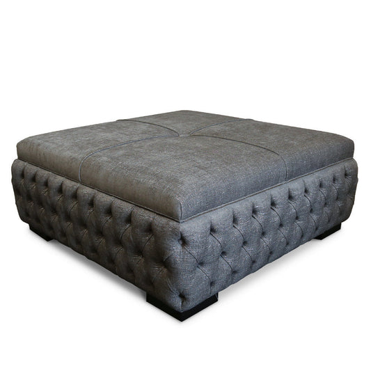Haute House Home Emmitt Tufted Storage Ottoman