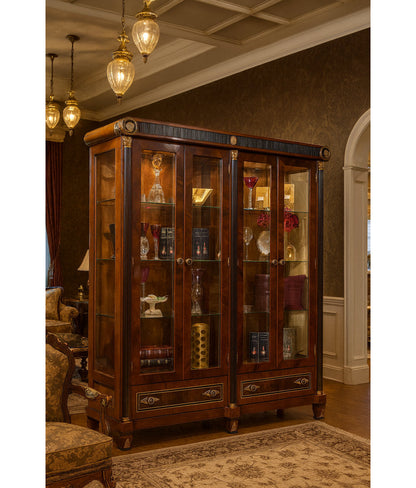Empire Solid Wood Lighted China Cabinet