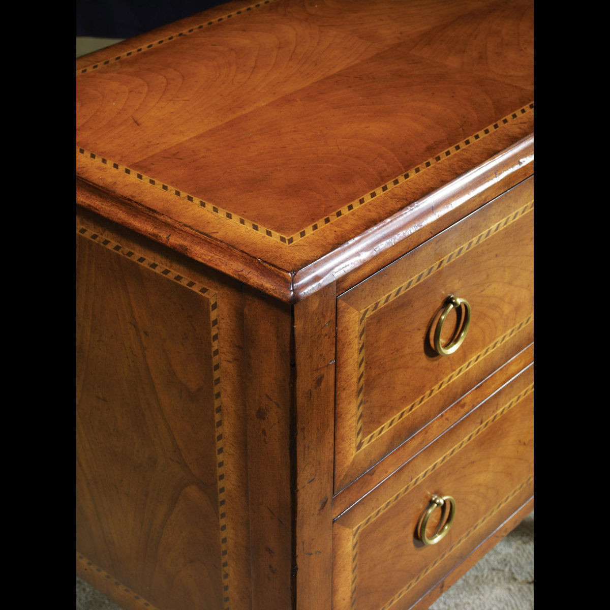 Modern History Home End Table With Storage