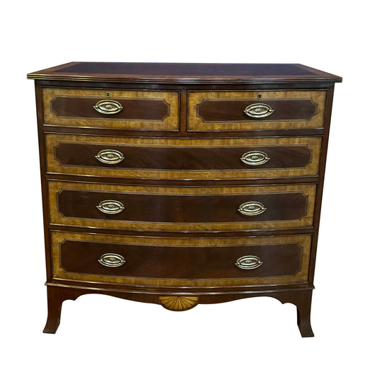 English Bow front Accent Chest