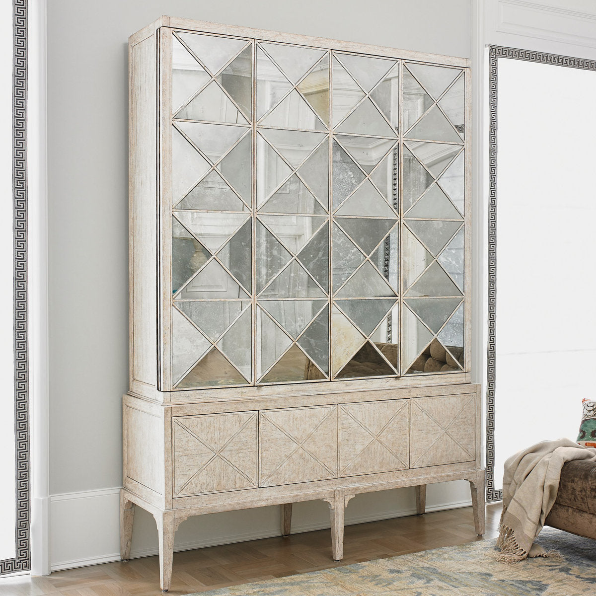 Escher Solid Wood Accent Cabinet