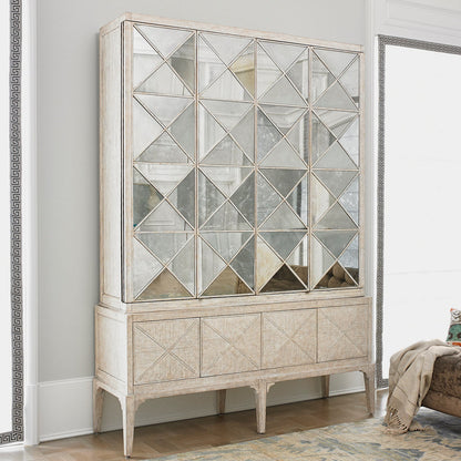 Escher Solid Wood Accent Cabinet