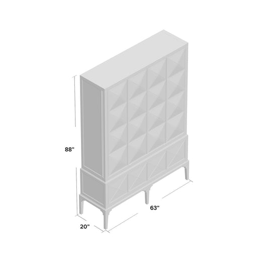 Escher Solid Wood Accent Cabinet