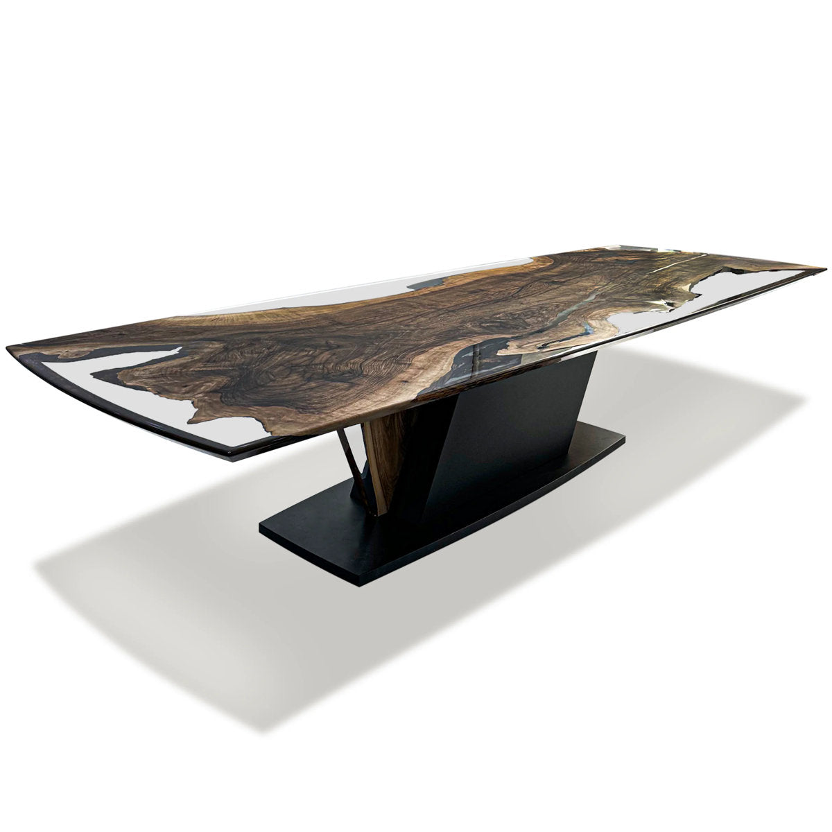 Evandros Walnut Wood Dining Table