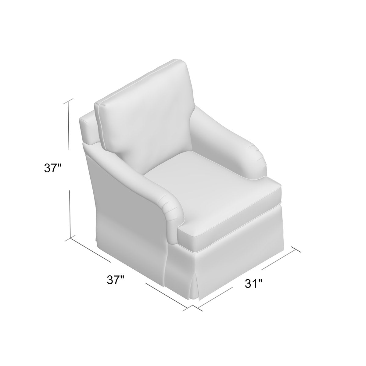 Ambella Everton 31 Wide Down Cushion Armchair
