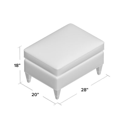 Ambella Everton 28 Rectangle Standard Ottoman