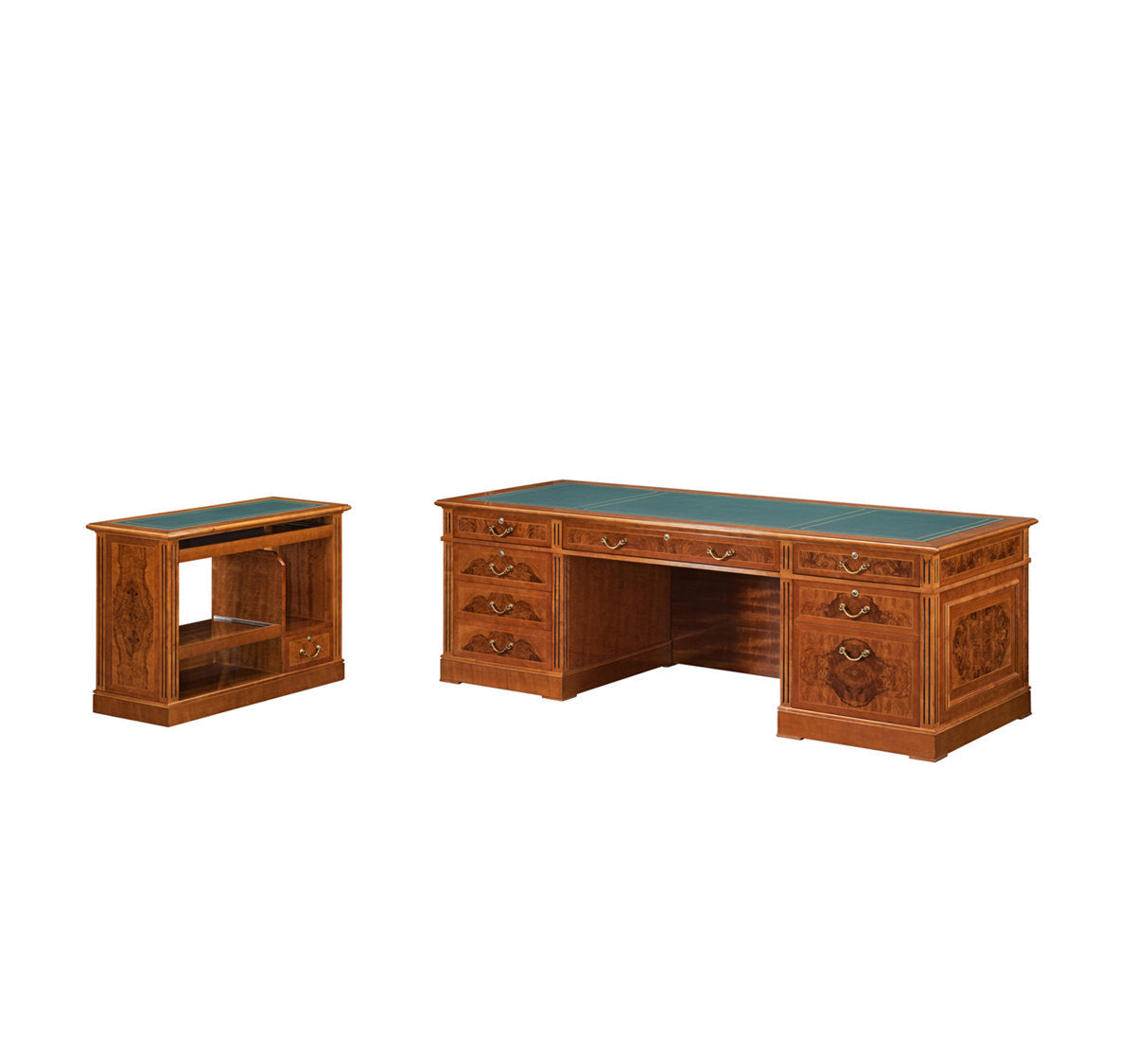Infinity Furniture Import Infinity 2 Piece Solid Wood Executive Desk Set