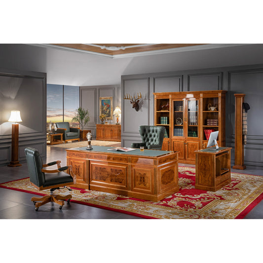 Infinity Furniture Import Infinity 2 Piece Solid Wood Executive Desk Set