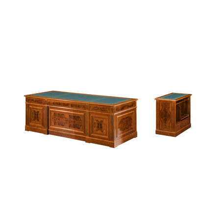 Infinity Furniture Import Infinity 2 Piece Solid Wood Executive Desk Set