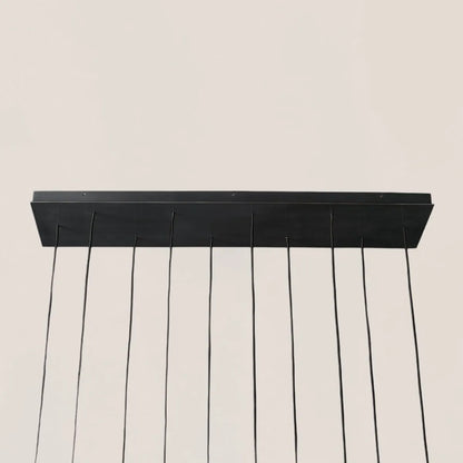 Aquitaine Modern Brass Linear Chandelier