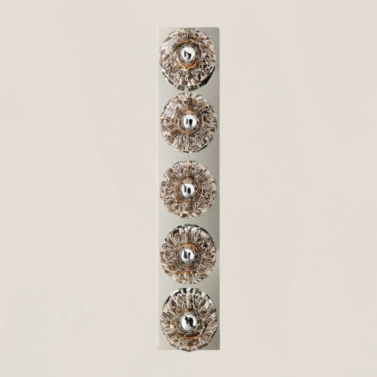 Boule De Clear Crystal Linear Grand Wall Sconce