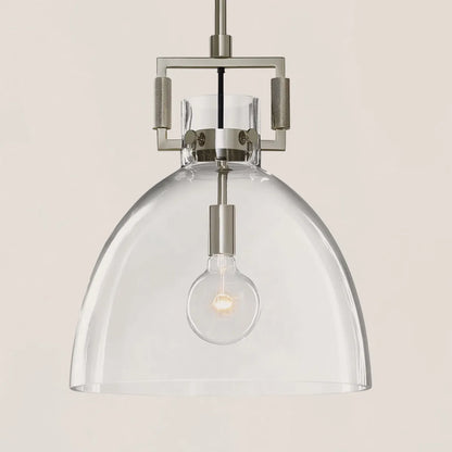 Machinist Glass Cloche Pendant