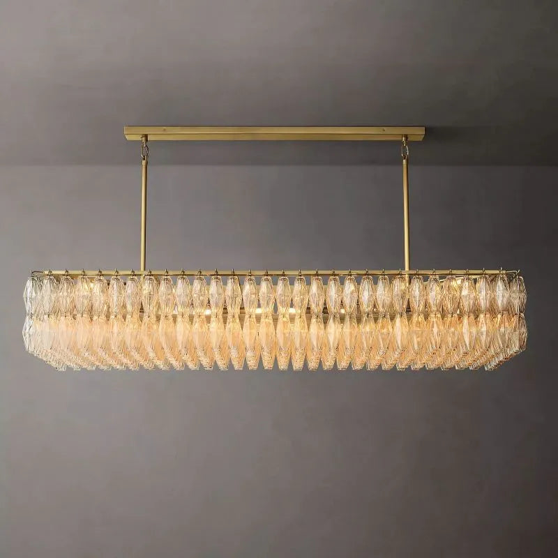 Chiara Glass Rectangular Chandelier