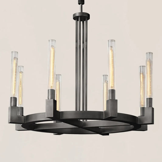 Cannele Glass Round Chandelier