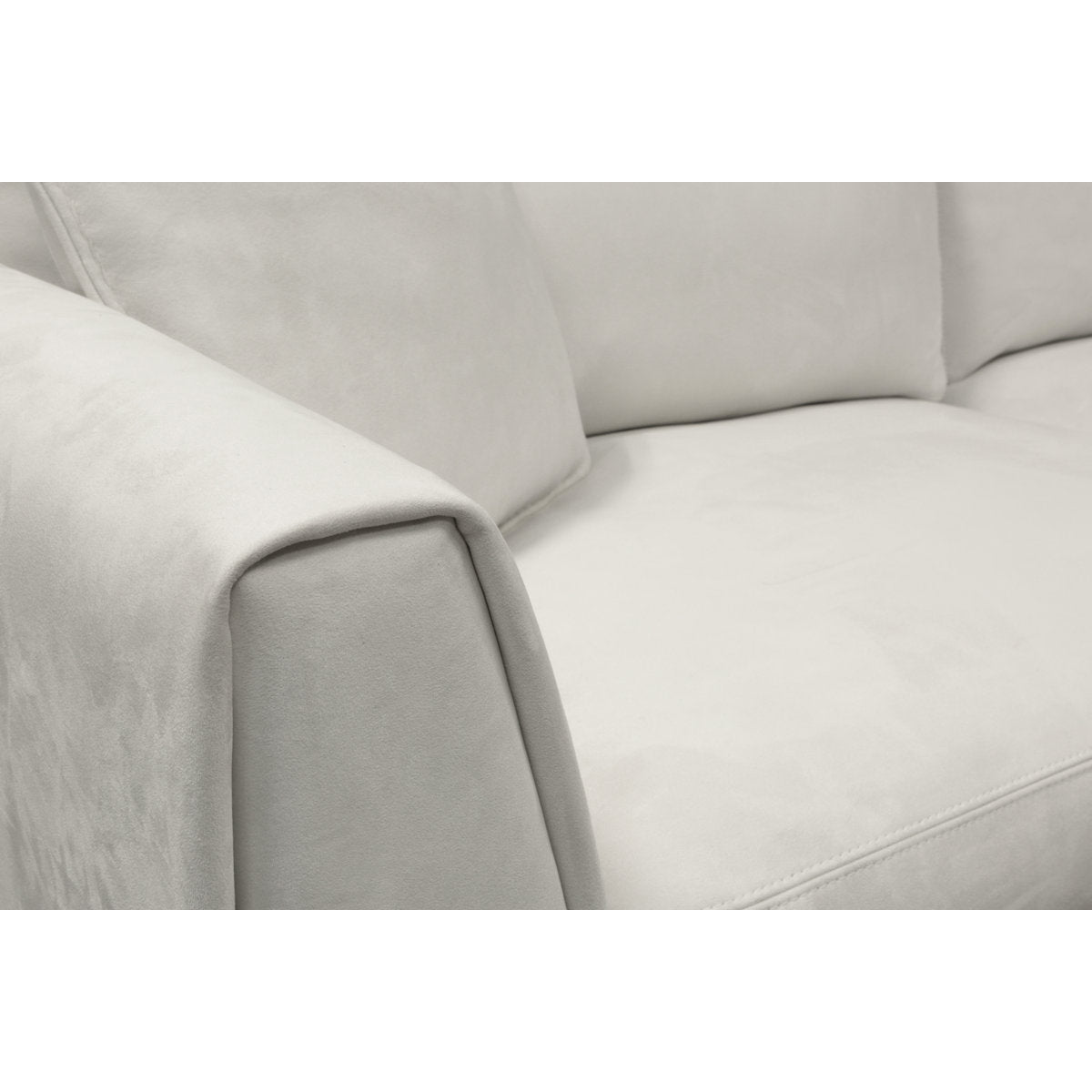 Eleanor Rigby Fairfax 96 Genuine Leather Square Arm Sofa