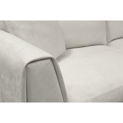 Eleanor Rigby Fairfax 96 Genuine Leather Square Arm Sofa