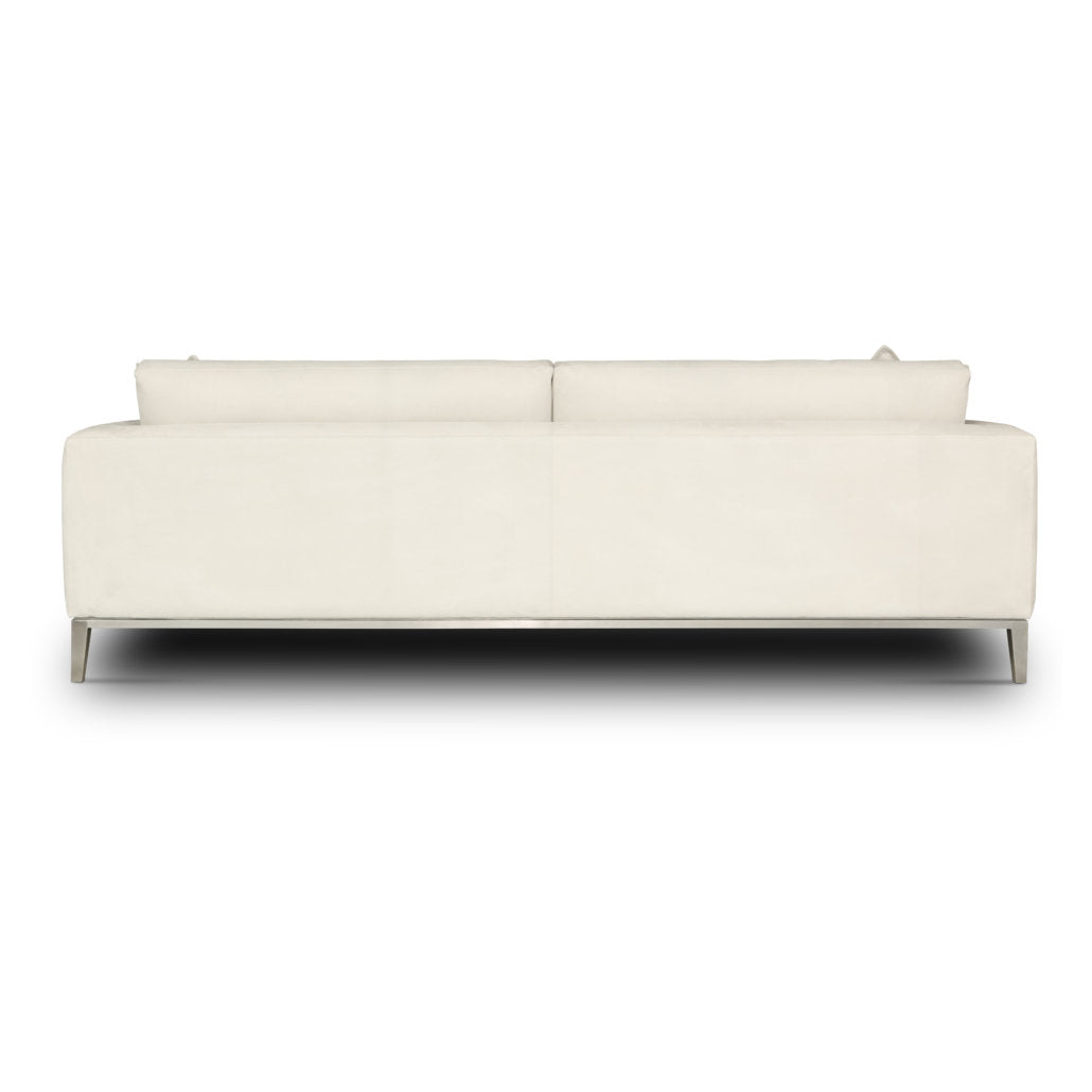 Eleanor Rigby Fairfax 96 Genuine Leather Square Arm Sofa