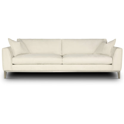 Eleanor Rigby Fairfax 96 Genuine Leather Square Arm Sofa